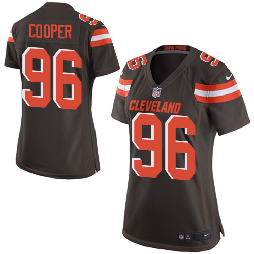 Women's Game Xavier Cooper Nike Jersey Brown Home - #96 NFL Cleveland Browns